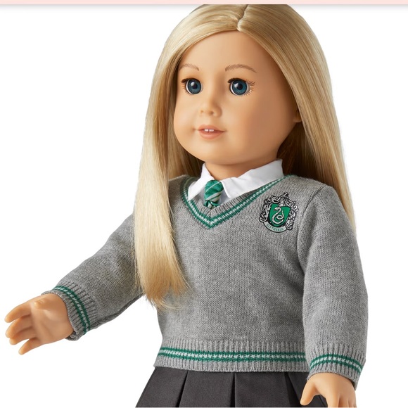 AMERICAN GIRL HARRY POTTER SLYTHERIN SET SWEATER SCARF TIE NEW IN BOX - Picture 4 of 8